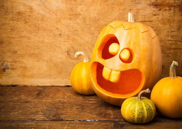 Calabaza malvada de Halloween — Foto de Stock