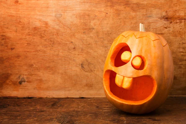 Calabaza malvada de Halloween — Foto de Stock