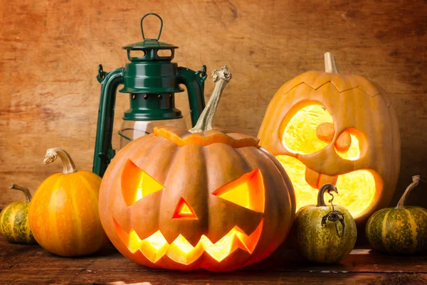 Calabazas de halloween de miedo — Foto de Stock