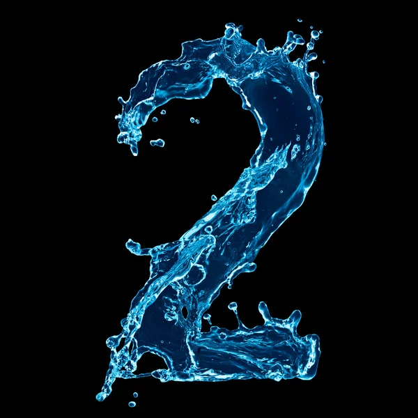 One number of water — Stock Photo, Image