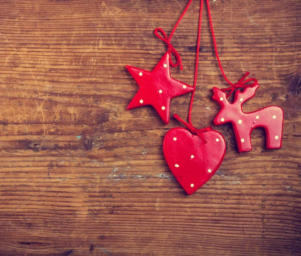 Decoração de Natal vermelho — Fotografia de Stock