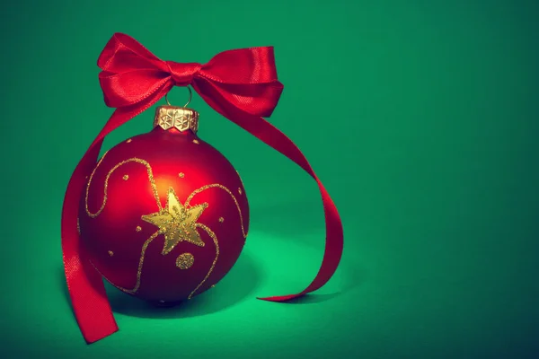 Red Christmas ball — Stock Photo, Image