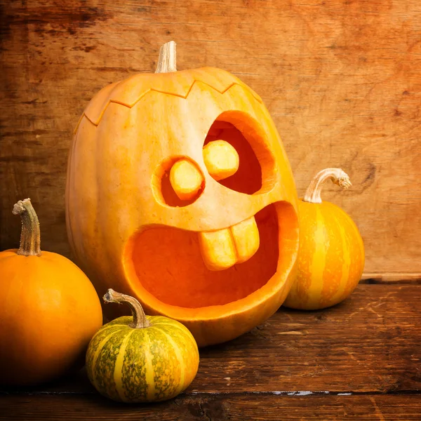 Calabazas de halloween de miedo — Foto de Stock