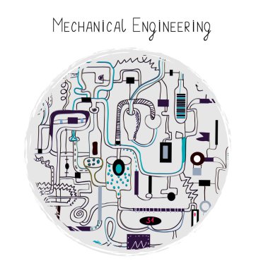 Makine Mühendisliği arka plan kartı.