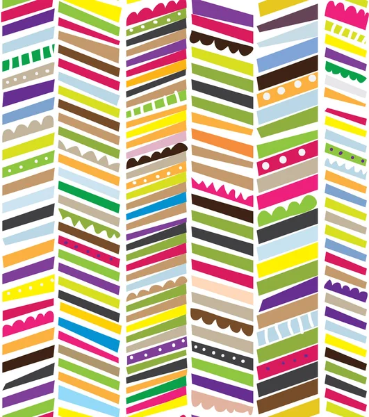 Abstract seamless textile pattern with stripes — Stock Vector