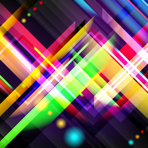 Digitaal gegenereerde afbeelding van kleurrijke licht en strepen. — Stockvector