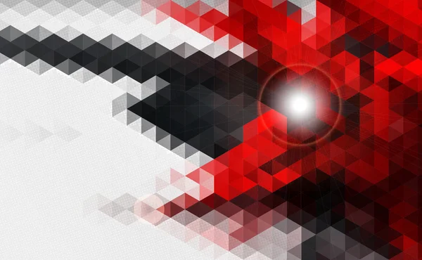 Desenho geométrico abstrato de fundo vermelho e preto . —  Vetores de Stock