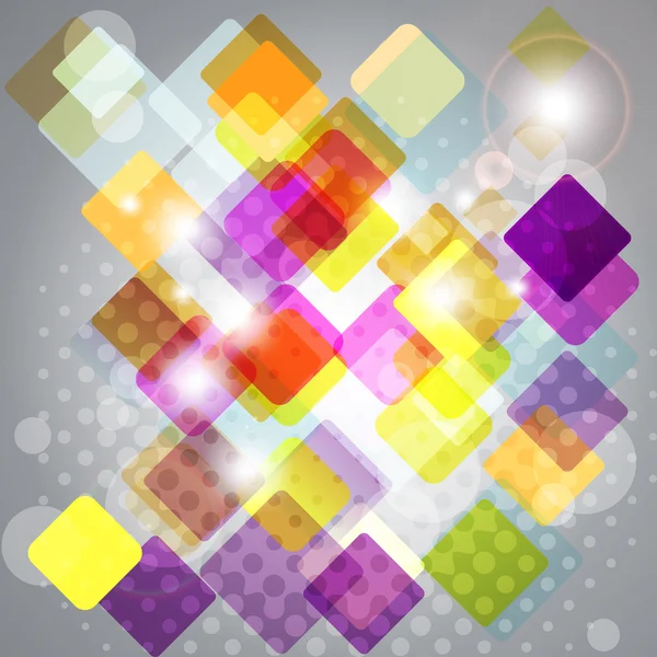 Abstract background with transparent squares. — Stock Vector