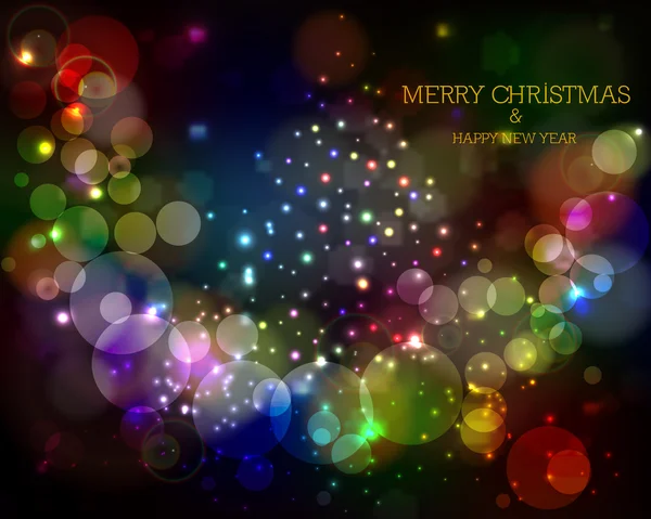 Merry Christmas and Happy New Year Background. — Stock Vector