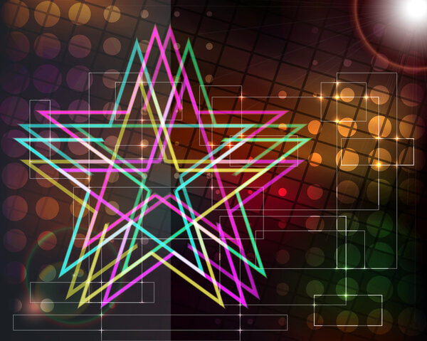 Абстрактный техно фон со звездами
.