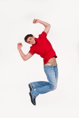 genç gülümseyen adam