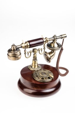 Retro izole telefon üzerinde arka plan