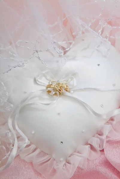 Accessori Sposa Uno Sfondo Tessuto Studio — Foto Stock