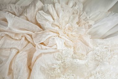 Stüdyoda dekoratif kumaş dokusu.