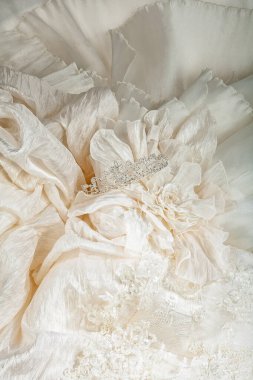 Stüdyoda dekoratif kumaş dokusu.