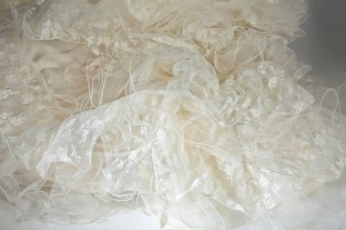 Stüdyoda dekoratif kumaş dokusu.