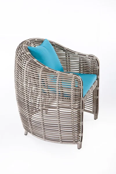 Wicker fåtölj — Stock fotografie