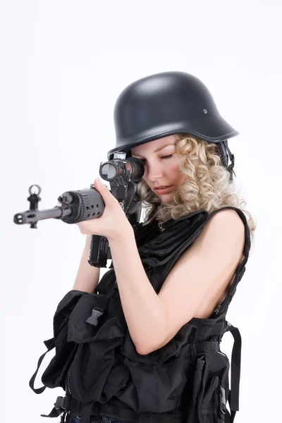 Ragazza militare — Foto Stock