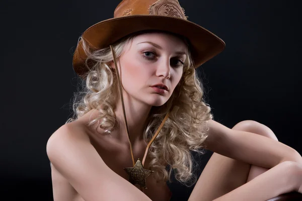 Cowgirl — Stockfoto