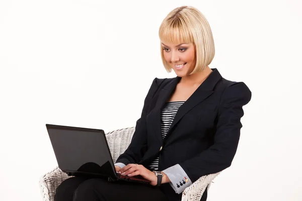 Young Woman With Notebook — Stock Photo, Image