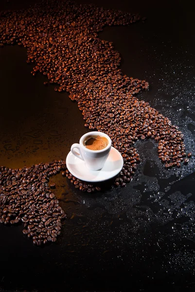 Italiaans kopje koffie — Stockfoto