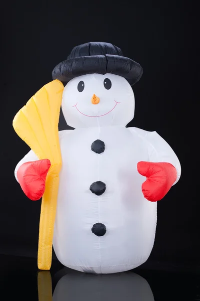 Надувной снеговик — стоковое фото