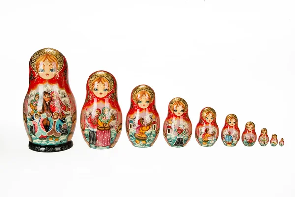 Tradiční ruské panenky — Stock fotografie