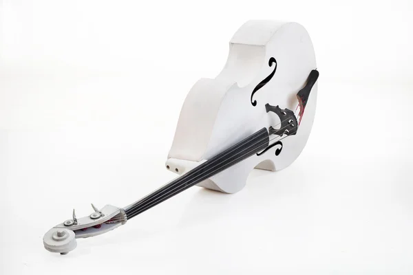 White Double Bass — 图库照片