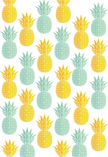 パイナップル パターン、果物の構造 — ストックベクタ