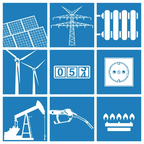 Énergie et services publics — Image vectorielle