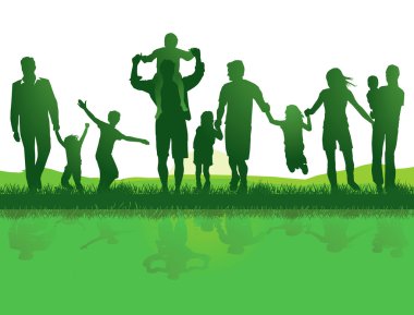Aile içinde doğa ile eğlence