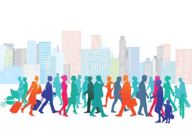 Şehir, insanlar, sokak, şehir merkezi