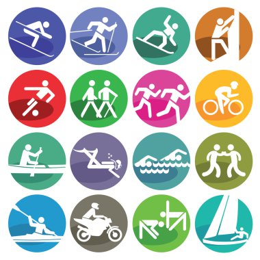 Sport icon set clipart
