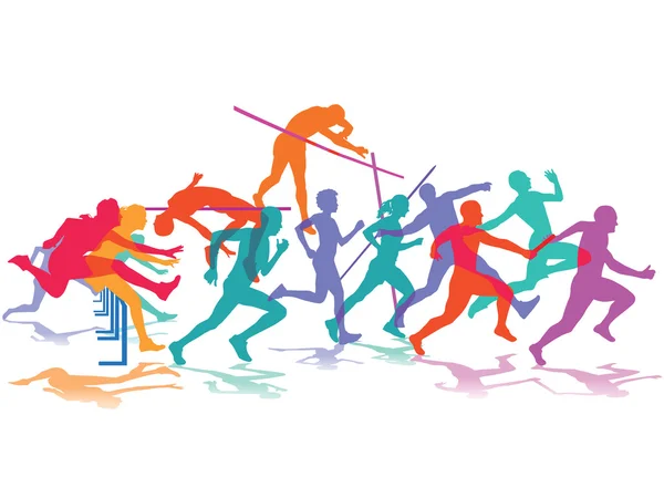 Atletiek, sport sportman — Stockvector