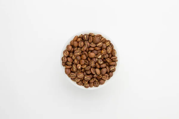 Specialty Light Roasting Coffee Beans Kenya White Background Royalty Free Stock Photos