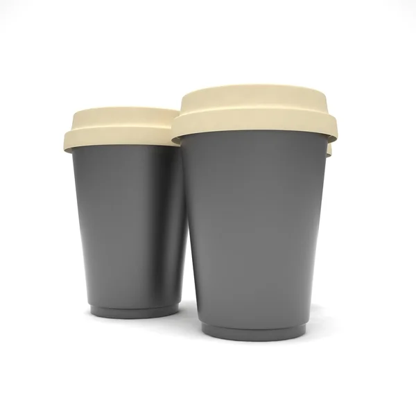 3d Coffee to go cups