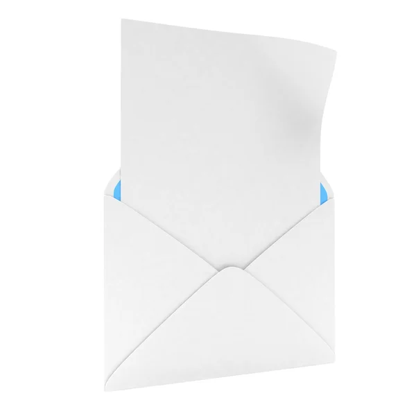 Blank letter in an envelope — Stock Photo © Rangizzz 22516507