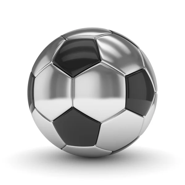 Silver or platinum soccer ball on white Stock Photo by ©madbit 2732490
