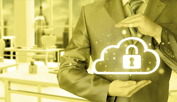 Protect cloud information data concept