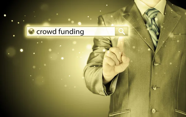 Crowd funding in search bar