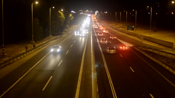 Mermelada en la carretera — Vídeos de Stock