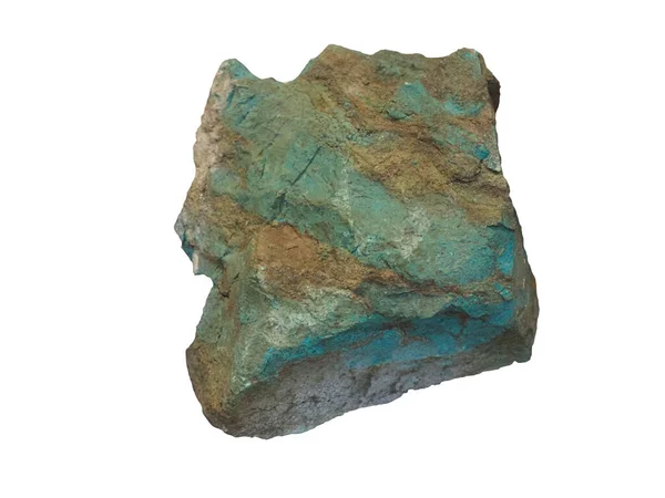 Piedra Eilat Mineral Semiprecioso Color Azul Verde Heterogéneo Debido Los —  Fotos de Stock