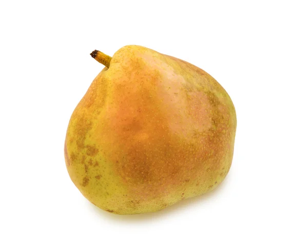 Ripe blushful pear isolated on white. — Stock Photo, Image
