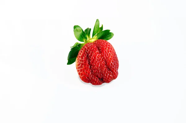 Strawberry isolated over white with clipping path. — Stock Photo, Image