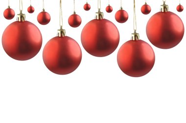 Christmas kırmızı topları.