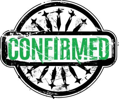 Teyit edilen lastik damgası vektör çizim