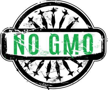 Hayır GDO lastik damgası vektör çizim