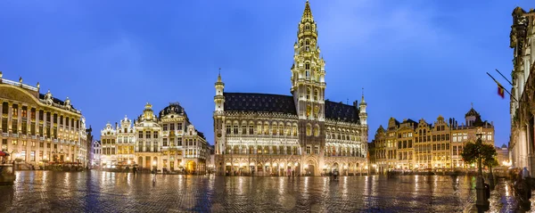 Panorama di grand place di Bruxelles — Foto Stock