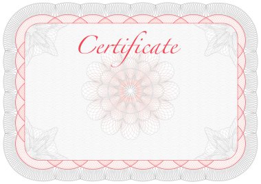 Vector certificate, diploma template