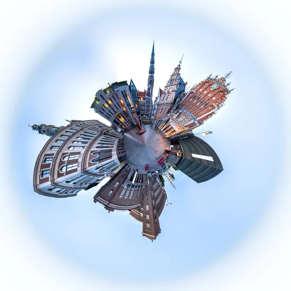 Сити Холл площади Старого города, Рига — стоковое фото